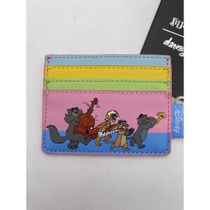 Loungefly Disney The Aristocats Multi Color Cardholder Slim Wallet - Alley Cats